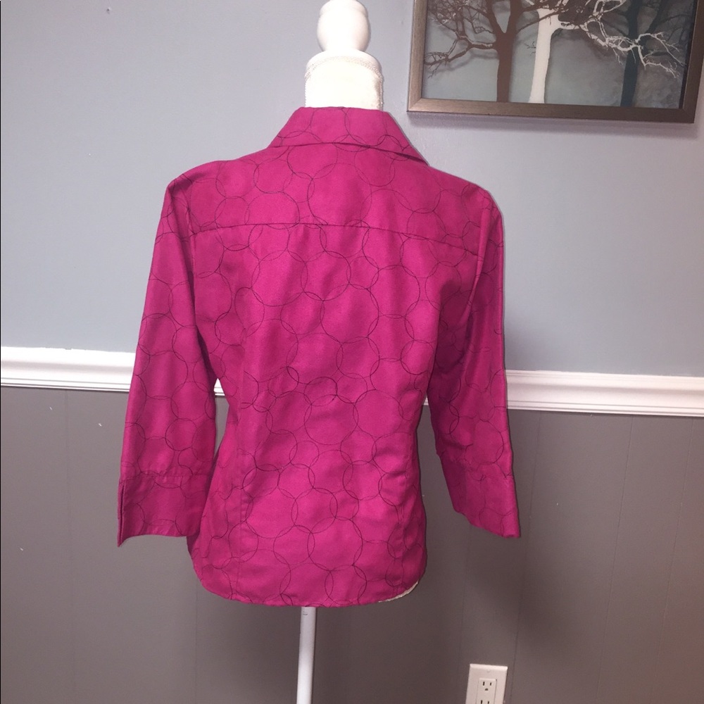 Sag Harbor Magenta Blouse - Picture 6 of 8